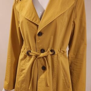 Sandro Yellow Trench Coat